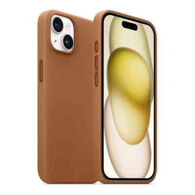 Чохол до мобільного телефона Armorstandart FAKE Leather Case Apple iPhone 15 Plus Light Coffee (ARM76294) Вінниця