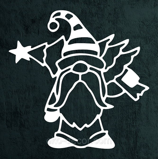 Декоративне настінне Панно «Гном», Декор на стену Київ - фото 9