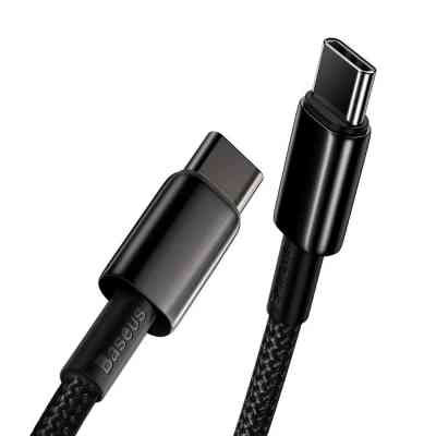 Дата кабель USB-C to USB-C 1.0m 100W black Baseus (CATWJ-01) Вінниця