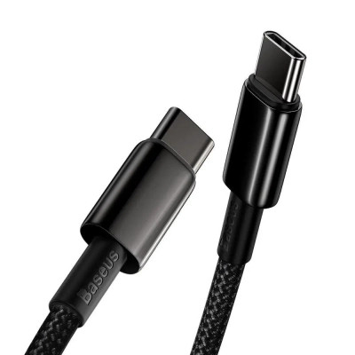 Дата кабель USB-C to USB-C 1.0m 100W black Baseus (CATWJ-01) Вінниця - фото 6