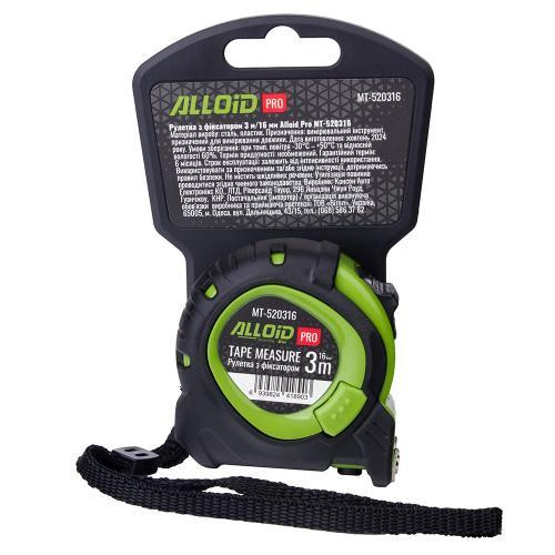 Alloid Pro. Рулетка с фиксатором  3 м/16 мм, MT-520316 Ковель - изображение 2