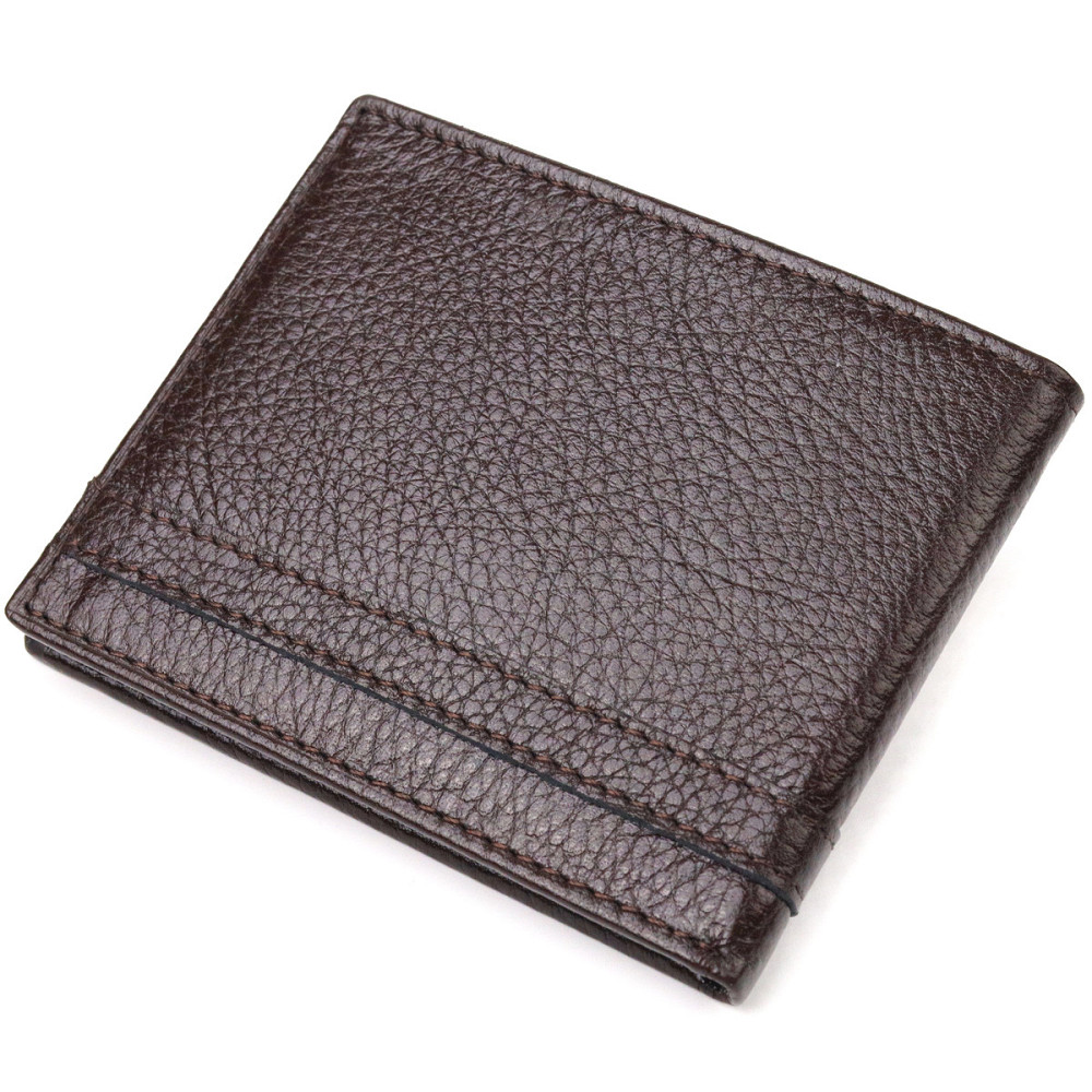 Надежный зажим из натуральной зернистой кожи CANPELLINI 21517 Коричневый Киев - изображение 2