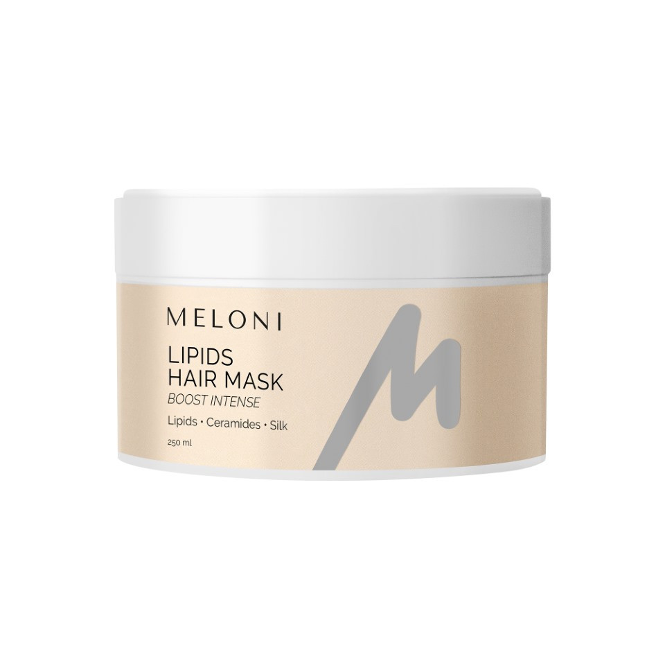 Ліпідна маска для волосся з кератином, церамідами та білками шовку Boost intense Meloni 250 мл Київ - фото 1