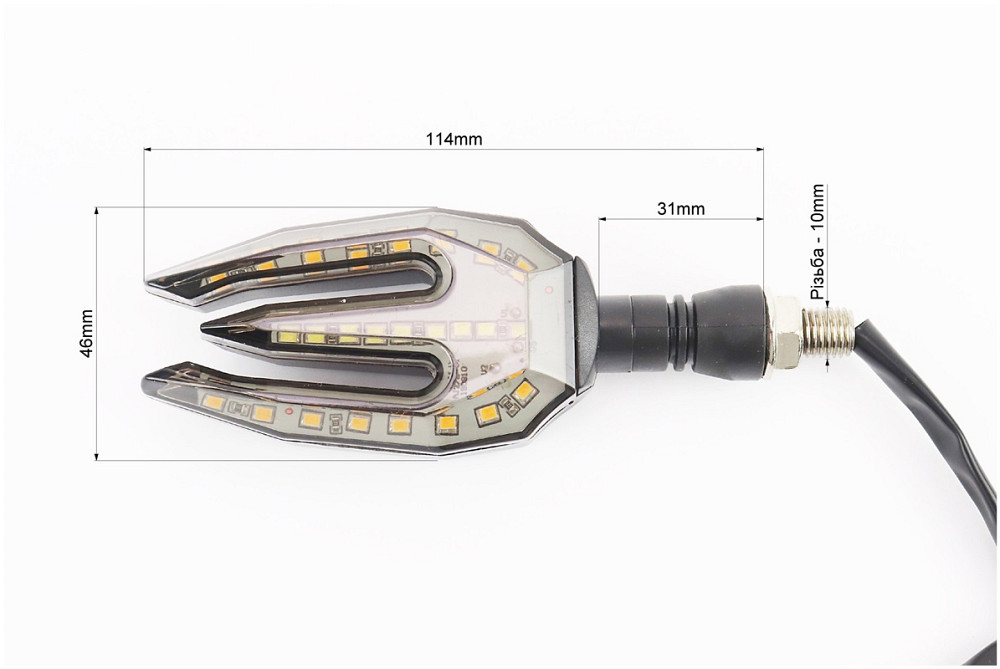 Поворот діодний + габарит ZXD-13, 2шт Київ - фото 2