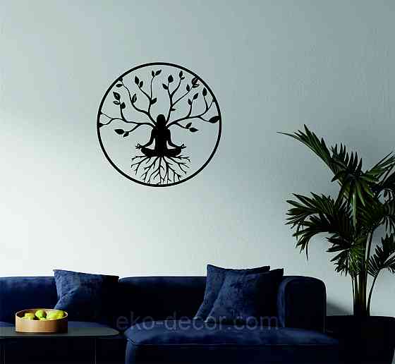 Декоративне настінне 3D Панно «ЙОГА» Декор на стіну з об'ємом Київ