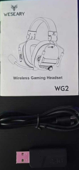 Игровые наушники WESEARY WG2 | 2.4GHz + Bluetooth | LED | Новые. Харьков - изображение 6