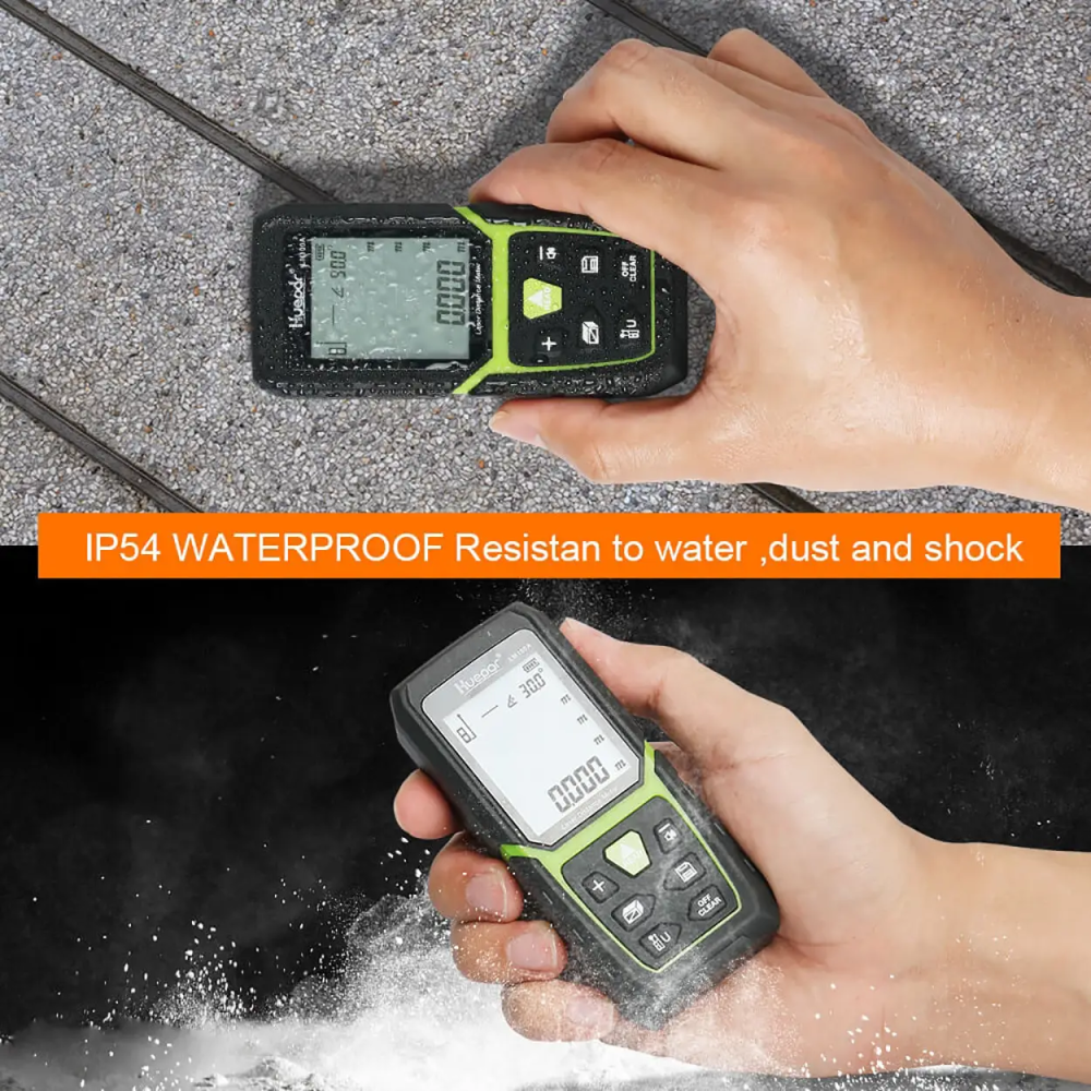 Далекомір-лазерна рулетка Huepar LM120A 120 м з акумулятором і електронним рівнем Вінниця - фото 8