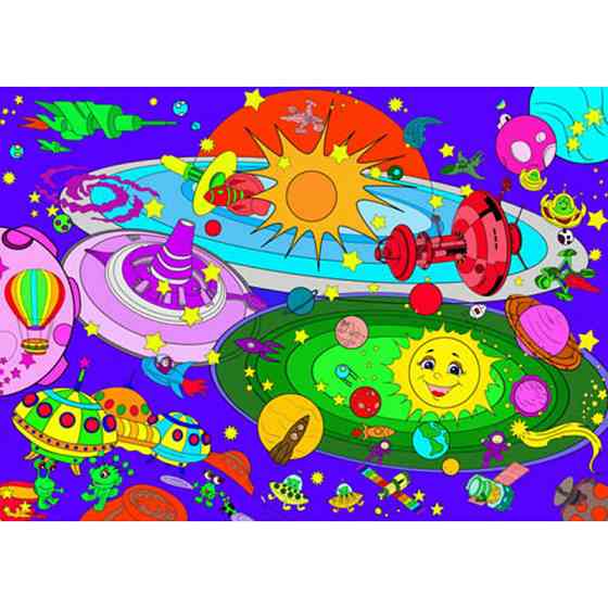 Огромная раскраска 