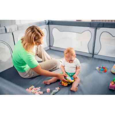 Детский манеж Lionelo Willow XL Grey Concrete (LO-WILLOW XL GREY CONCRETE) Винница