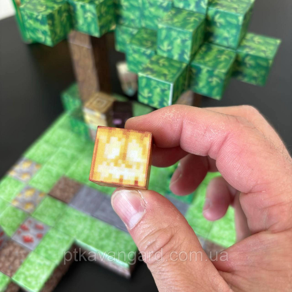 Магнитный конструктор Майнкрафт 128 блоков база в лесу с фигурками Dream World Minecraft LZCK 030 Хмельницкий - изображение 3