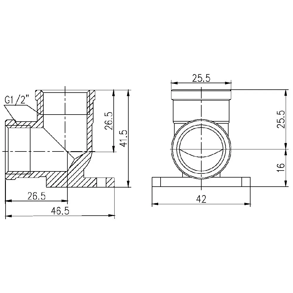 Куточок настінний Thermo Alliance Forte 1/2" ВВ SF37115 Київ - фото 7