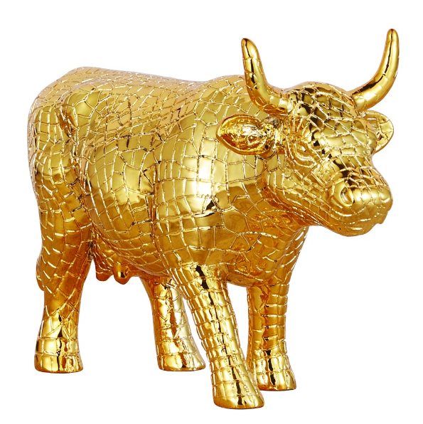 Статуэтка корова Mira Moo-Gold коллекционная (Size М) полирезин Киев - изображение 2