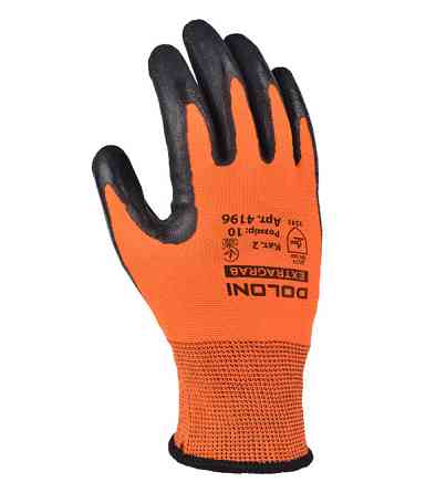 Doloni рукавички робочі трикотажні з латексним покриттям, розмір 10, Extragrab 4196 Рівне