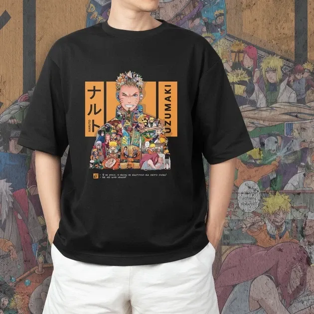 Футболка для подростка мальчика с принтом Наруто Манга Размер 160 Anime10113 Днепр - изображение 4