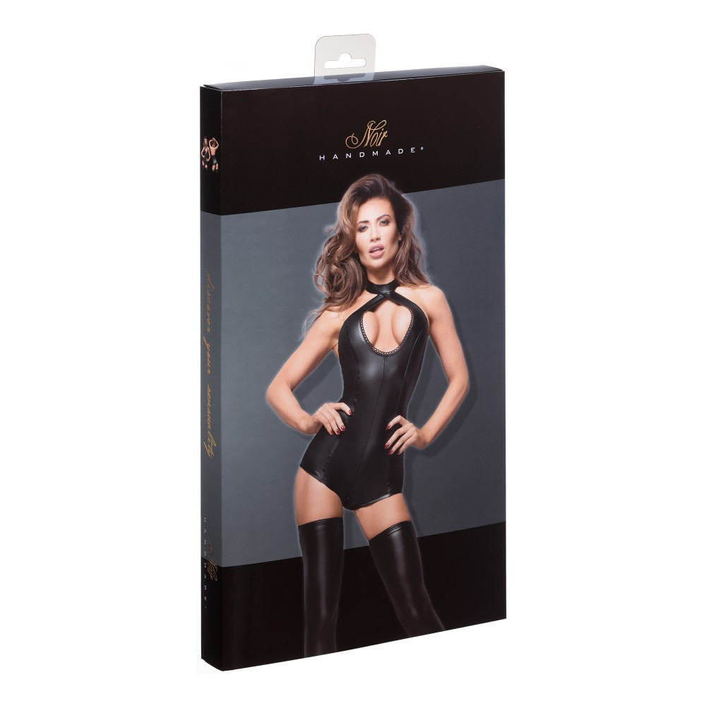 Боди шорты с ошейником F169 Noir Handmade XL Sex Aura Киев - изображение 4