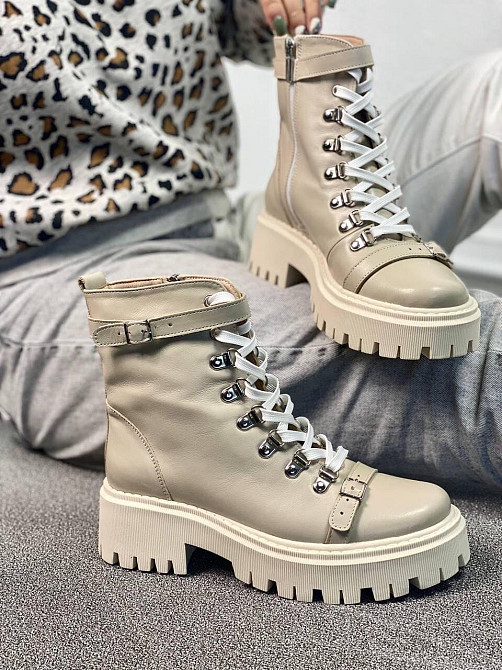 Без бренда Черевики жіночі ARLEN БК-Брук бежеві (зима, шкіра натуральна) (4853) 35-40 38 Коломыя - изображение 3