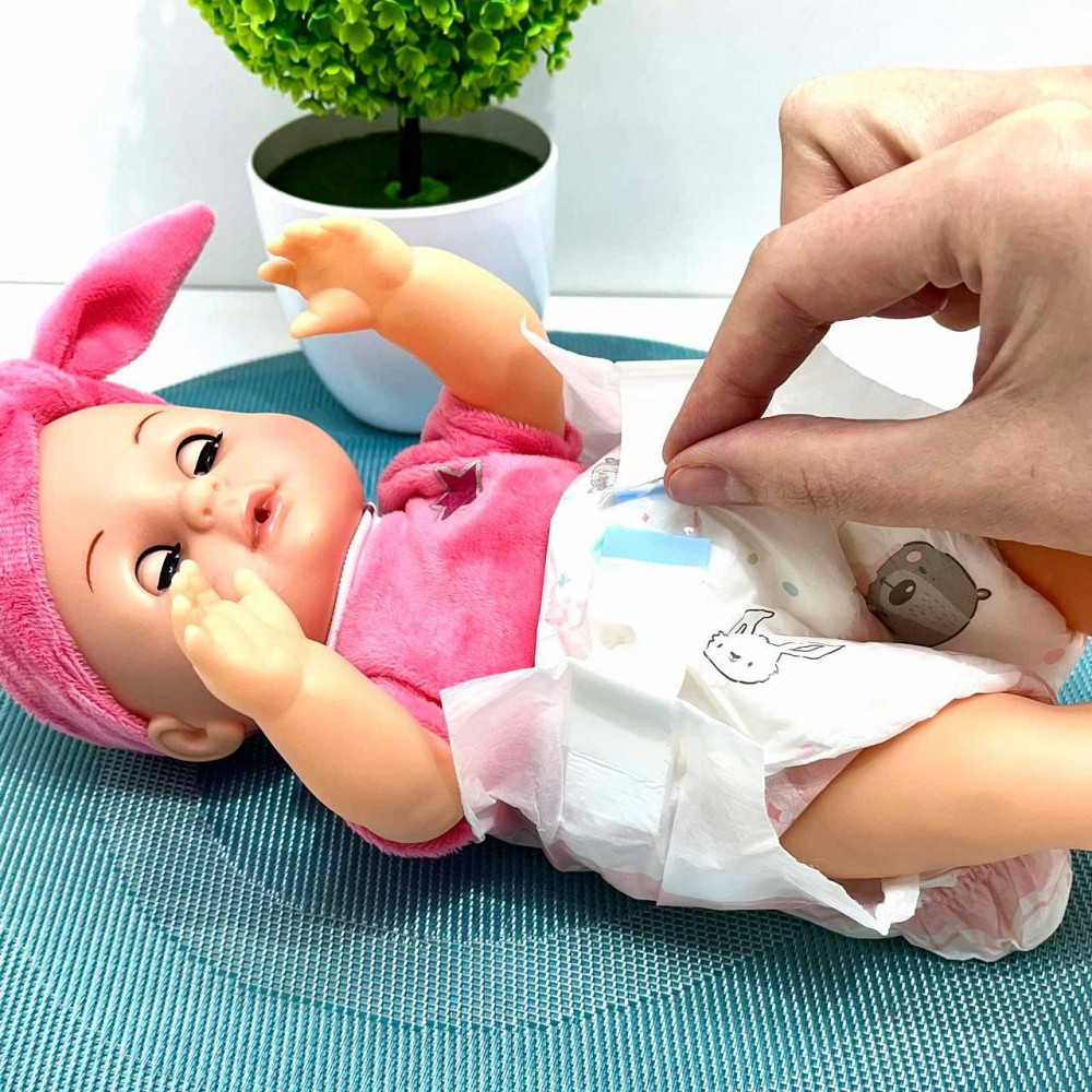 Пупс функціональний висота 30см п'є з пляшечки ходить на горщик пляшка соска підгузник Рожевий (YL2430L-E-C-DM-UA) Чернігів - фото 8