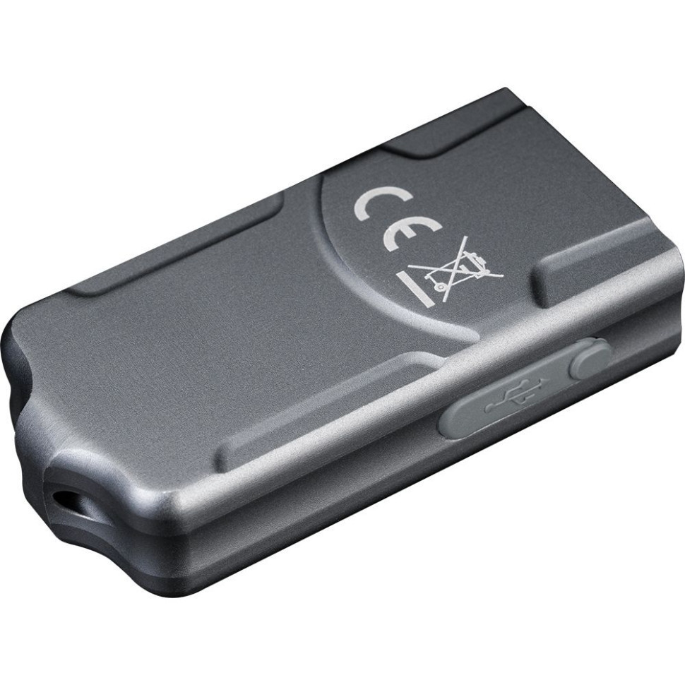 Карманный фонарь-брелок Fenix E03R V2.0 500лм (Серый) Винница - изображение 3