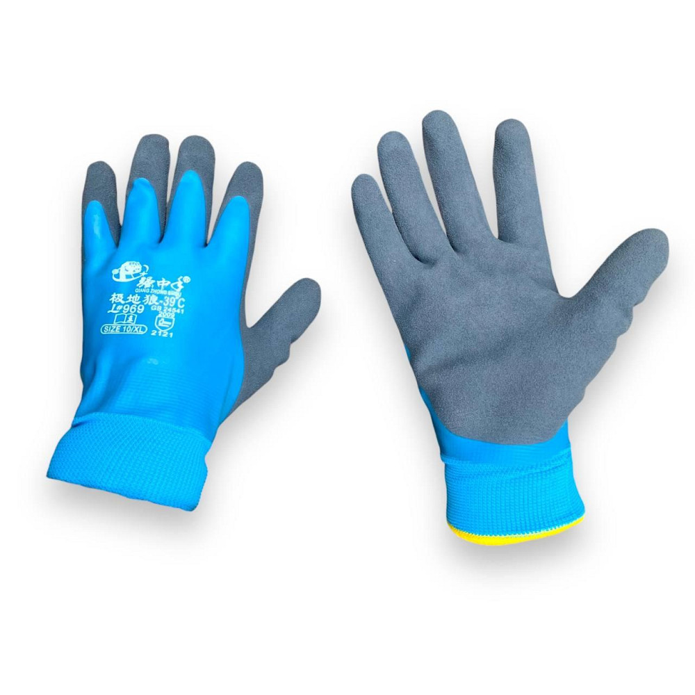 Рукавички зимові дуже теплі Нітрил щільний, усередині фліс до -30 Харків - фото 4