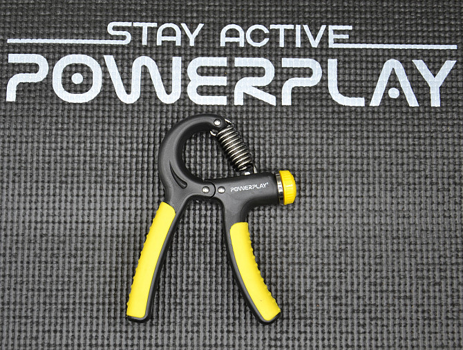 Еспандер кистьовий PowerPlay PP-4323 з регульованим навантаженням 10-40 кг. Strength Grip Чорно-жовт Каменское - изображение 9