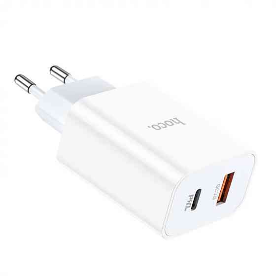 Мережевий зарядний пристрій HOCO C97A PD20W+QC3.0 charger White Київ