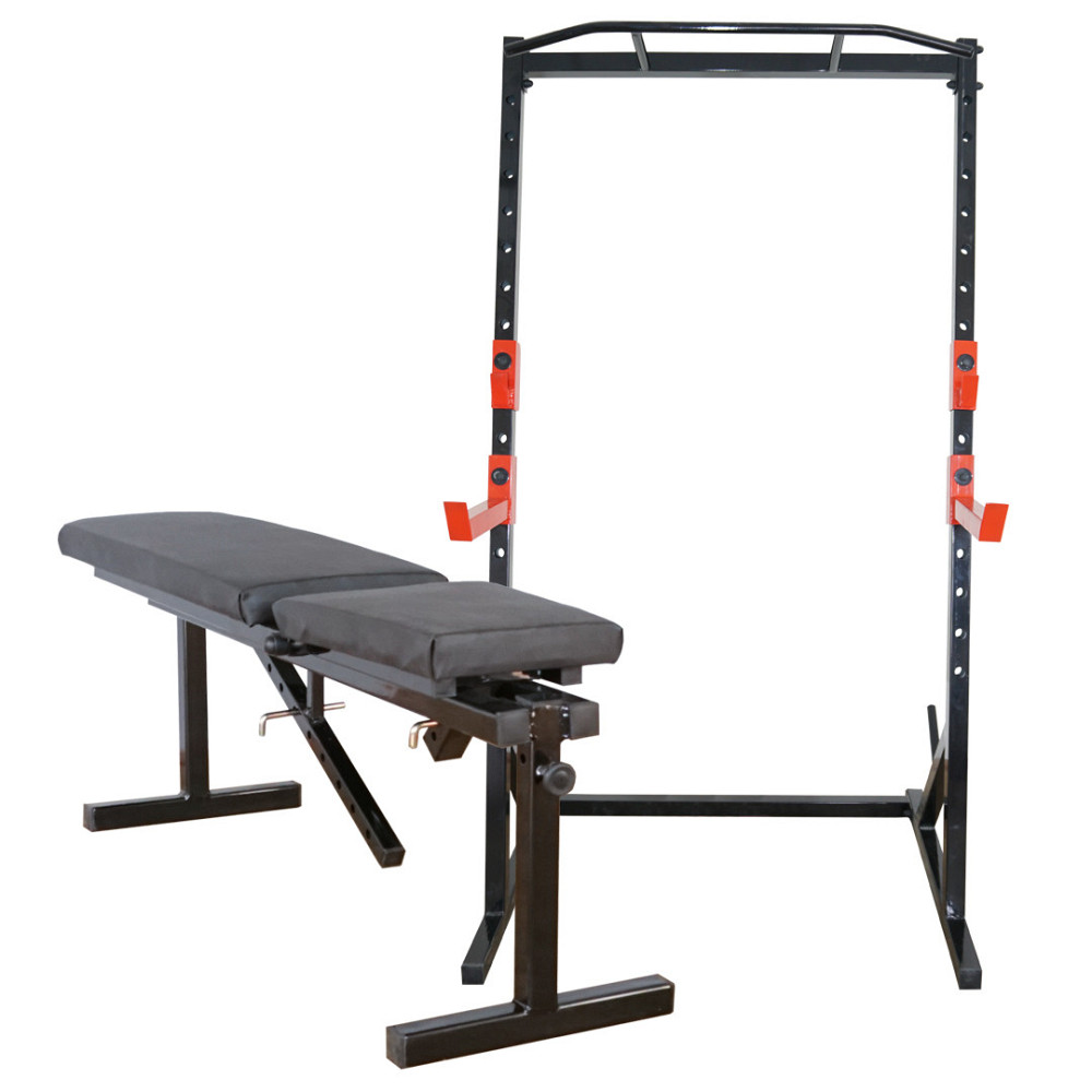 Лавка для жиму регульована 40 на 40 мм + Стійки з турником 50 на 50 мм Київ - фото 3