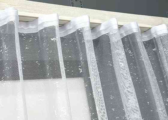 Тюль VR-Textil 2006т Жаккард мрамор Белый 400х180 см (42-1030) Киев