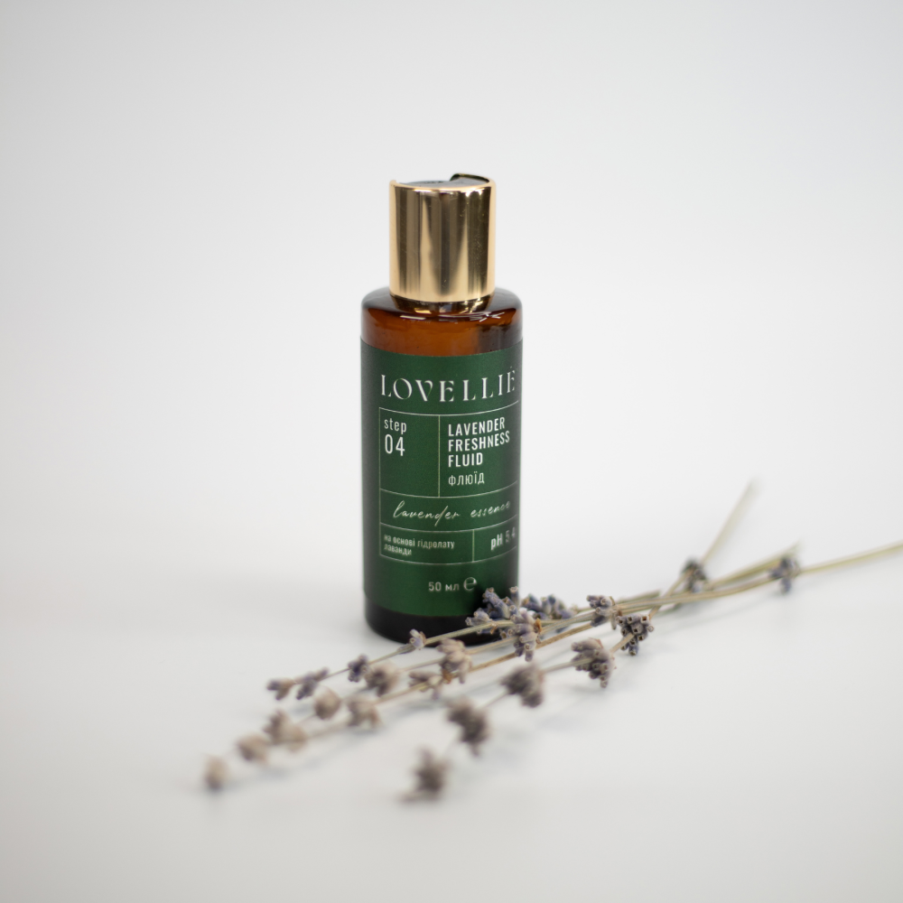Освіжаючий Лавандовий флюїд Lavender Freshness Fluid Lavender Essence LOVELLIE 50 мл Київ - фото 3