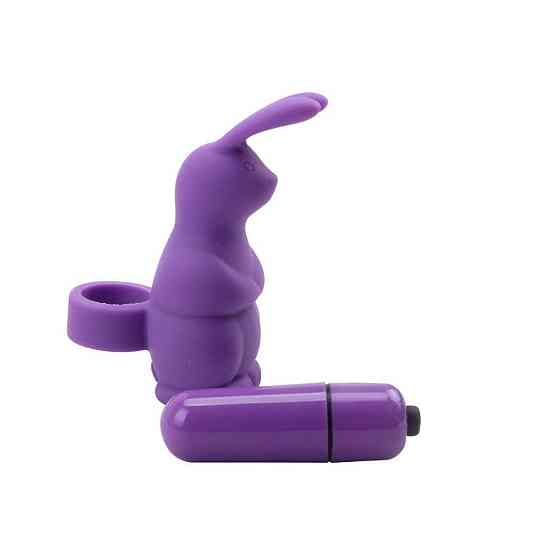 Вибромассажер в виде кролика на палец Chisa Mis Sweet Sweeiie Rabbit, фиолетовый Sex Aura Киев