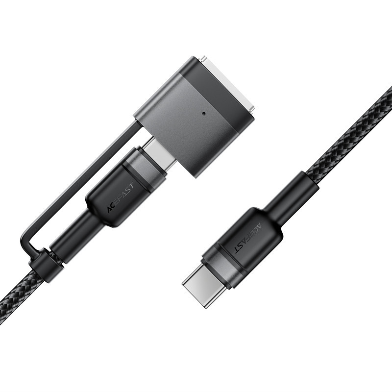 Кабель ACEFAST C22-05 USB-C to USB-C / magnetic aluminum alloy charging data cable Black Одесса - изображение 5