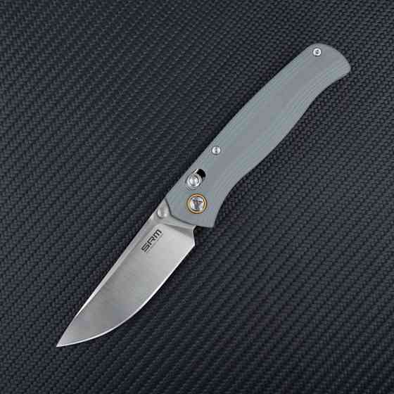 Ніж складаний туристичний SRM Medal 255L-GK2 (8.2 см) 10Cr / G10 сірий Київ