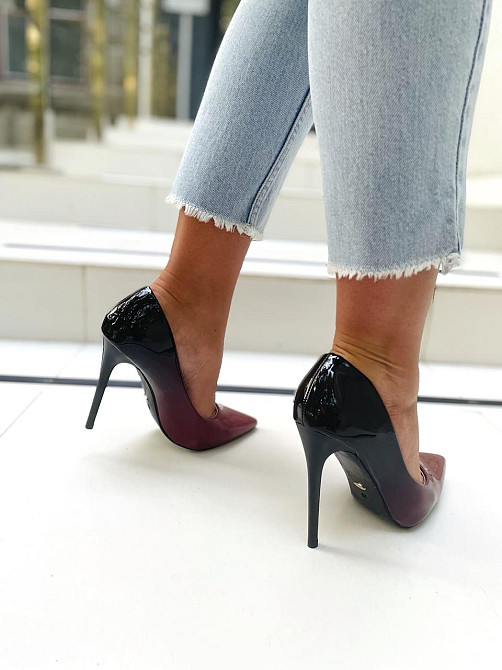 Vices Туфлі жіночі VICES червоні еко-лак каблук 11см (1058-19) (2391) Коломия - фото 5