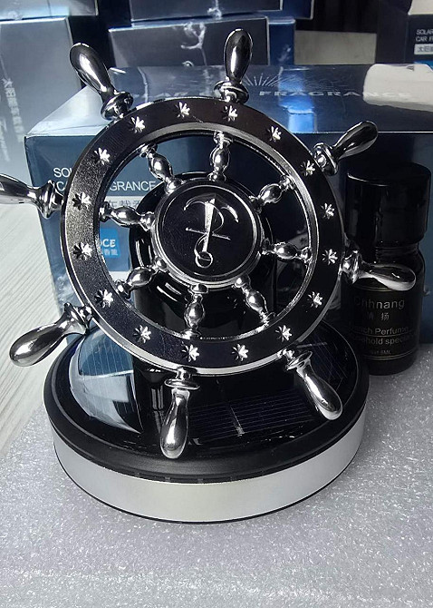 Ароматизатор автомобільний Штурвал на сонячній батареї (Сірий) Вінниця - фото 5