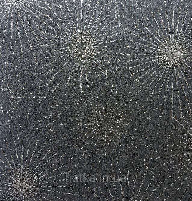 Шпалери вінілові на флізеліні AS creation The Bos 0.53х10 геометрія сережка сріблясті чорні 3д Київ - фото 1