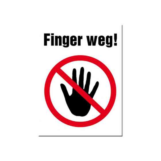 Магніт "Finger weg" Рівне