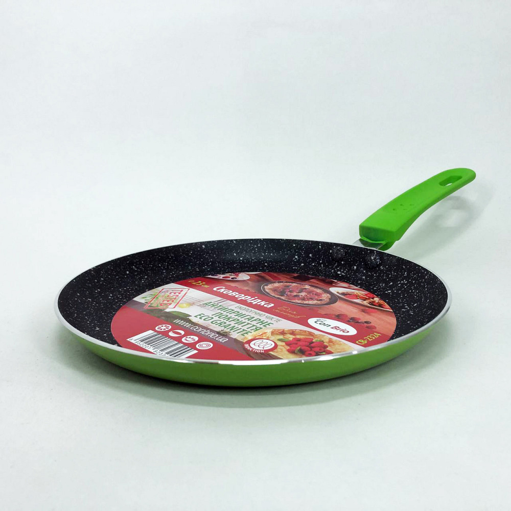 Легкая блинная сковорода, Блинная сковорода с ручкой, Сковородка для блинов антипригарная HA-98 Львов - изображение 2
