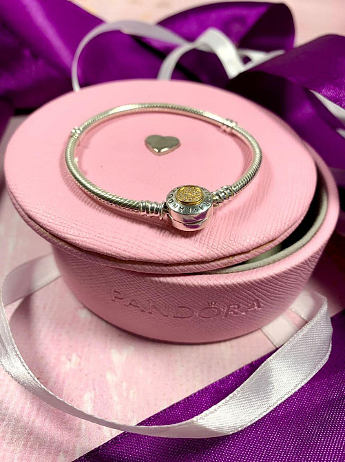 Срібний браслет для намистин Пандора 590741CZ MasterSem Київ - фото 5