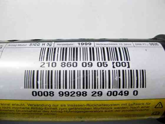 Mercedes-Benz  A2108600905 Ліва стельова подушка безпеки E-Class W210 Одесса