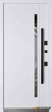 Двері вуличні, модель 536 CARAT ТЕРМОРОЗРИВ 3 контури ущільнення, чорне дерево/білий Київ