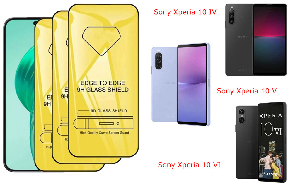 Захисне скло DefenzoGlass для Sony Xperia 10 IV, Xperia 10 V, Xperia 10 VI – подвійна міцність Київ - фото 3