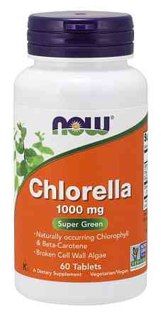 Хлорелла, Chlorella, Now Foods, 1000 мг, 60 таблеток Луцьк