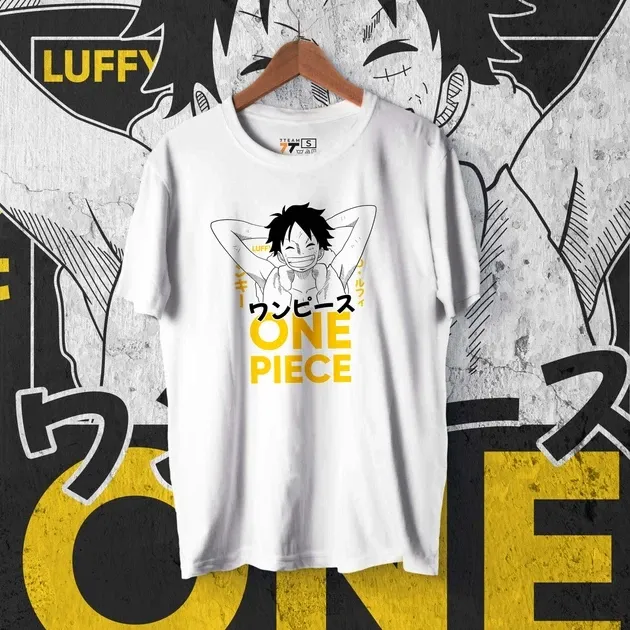 Футболка для підлітка хлопчика з принтом Ван Пис Luffy White 2 Розмір 160 Anime10194 Дніпро - фото 1