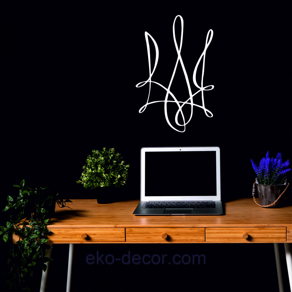 Декоративное настенное Панно «Герб Украины» Декор на стену 70*46 см, Белый Киев - изображение 6