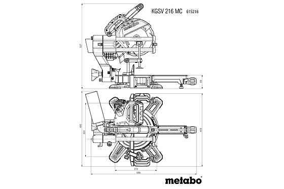 Торцовочная пила Metabo KGSV 216 MC (615216000) Коломыя