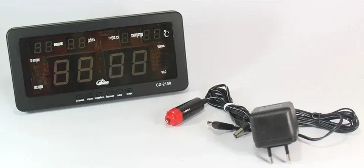 Годинник CAIXING CX-2158 (Зелений) від мережі 220В 1228 Одеса - фото 3