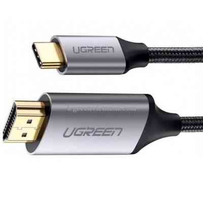 Переходник Ugreen Type-C M to HDMI M 1.5m MM142 Alum. (Gray\Black) (50570) Винница