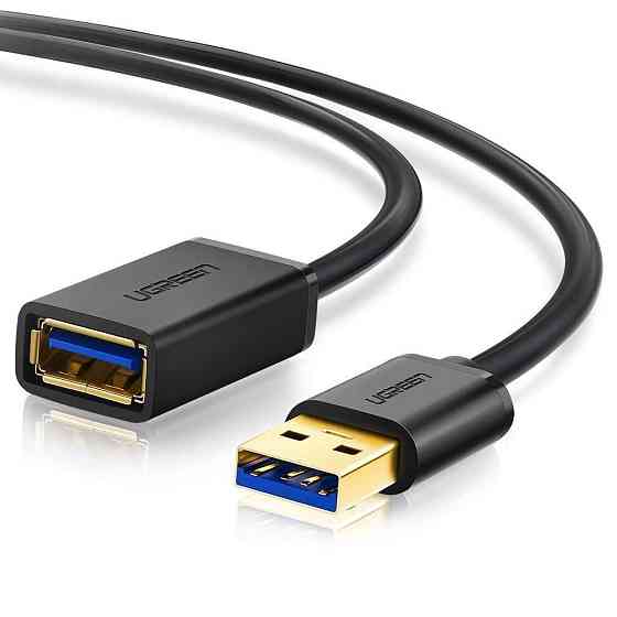 USB кабель удлинитель Ugreen USB 3.0 US129 (AM / AF штекер - гнездо, Черный, 2м) Николаев