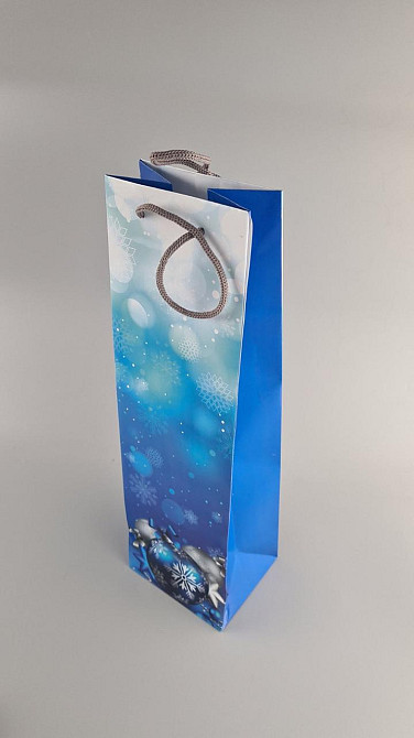 Пакет новогодний  бумажный под  бутылки-003 (12 шт) Харьков - изображение 3