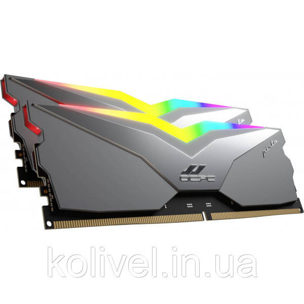 DDR5 32Gb 6200MHz (2*16Gb) OCPC PISTA RGB C36 Titan, Retail Kit (MMPT2K32GD562C36T) Київ - фото 2