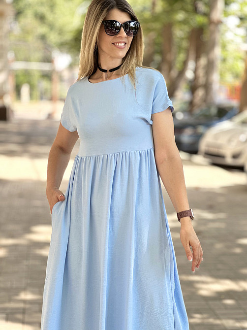 Літня сукня міді вільного крою "Ordinary" оптом | Батал Київ - фото 8